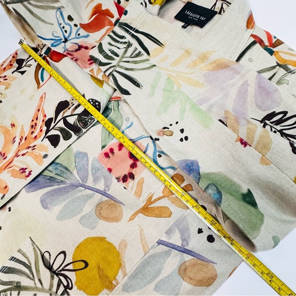 Lafayette 148 New York Plus Jolisa Printed Linen Jacket - Picture 8 of 14